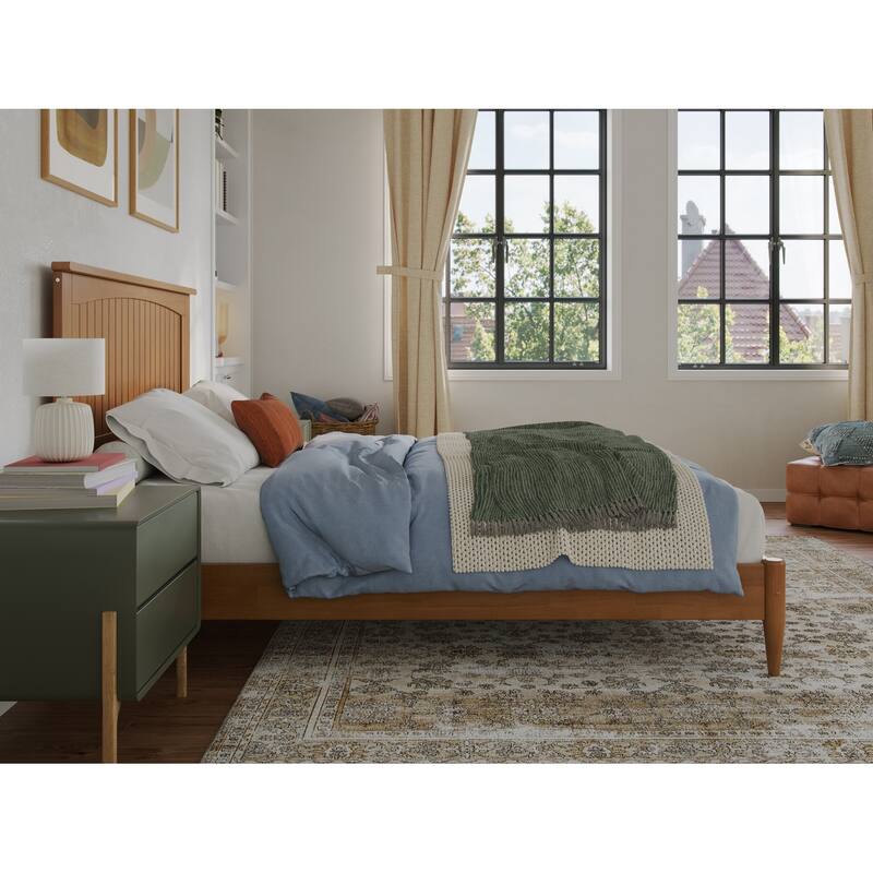 Naples Solid Wood Low Profile Platform Bed