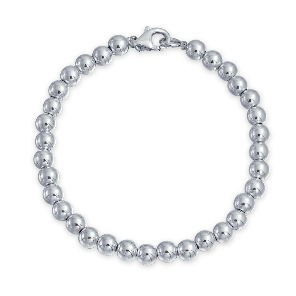 Green Silver Ball Bracelet Green Color Sterling Silver Ball Chain bracelet J/'adore Silver Bead Bracelet for women