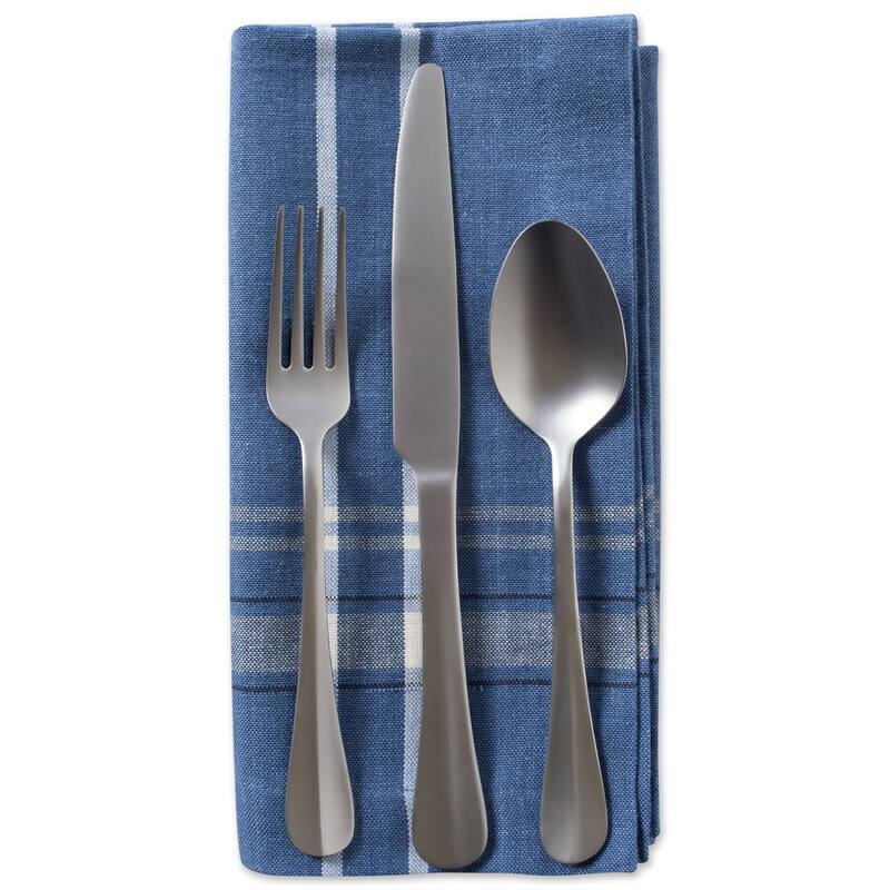 Design Imports Black French Stripe Napkin Set (Set of 6)