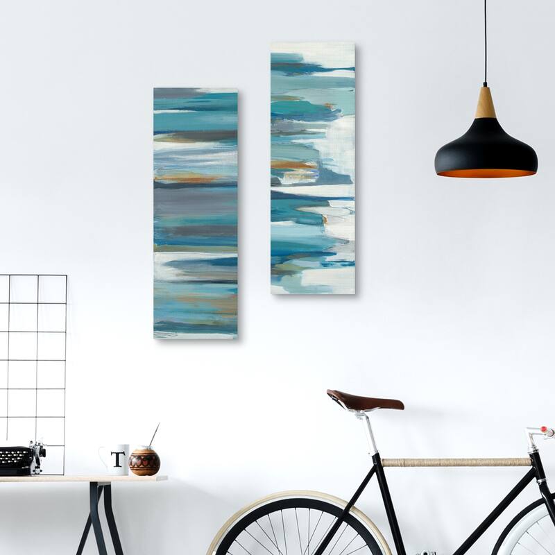 Rhythmic Blues I, II Canvas Art Prints