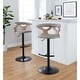 preview thumbnail 76 of 141, Carson Carrington Viby Adjustable Bar Stool with Rounded T Footrest (Set of 2)
