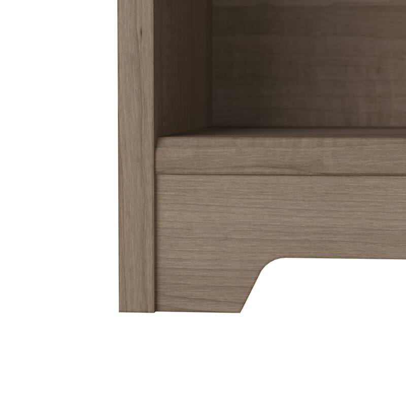 Bush Furniture Cabot 52W Standing Corner Desk with Shelves