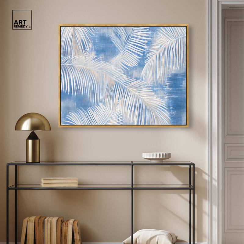 Sky Palm Silhouettes Canvas by Art Remedy