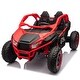 preview thumbnail 81 of 98, 24V Kids Electric UTV Ride-On Car  20in Seat Width, Bluetooth, MP3, LED Lights | For Children 3 Years and Up|Red