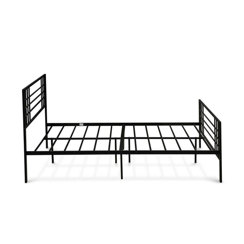 Queen Bed Frame with Metal Legs - Sturdy Platform Bed - Modern Bedroom Furniture