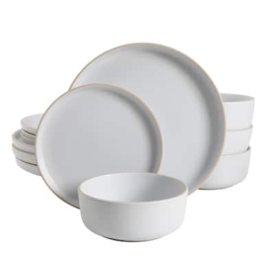 Gibson Home Everyday Essential 12pc Dinnerware Set - White