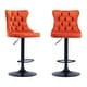 preview thumbnail 123 of 125, Velvet Upholstered Nailheads Tufted Swivel Bar Stools (Set of 6)