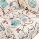 preview thumbnail 5 of 7, Harrison Floral Fabric Tufted Club Chair by Christopher Knight Home - 28.00" L x 29.50" W x 33.50" H