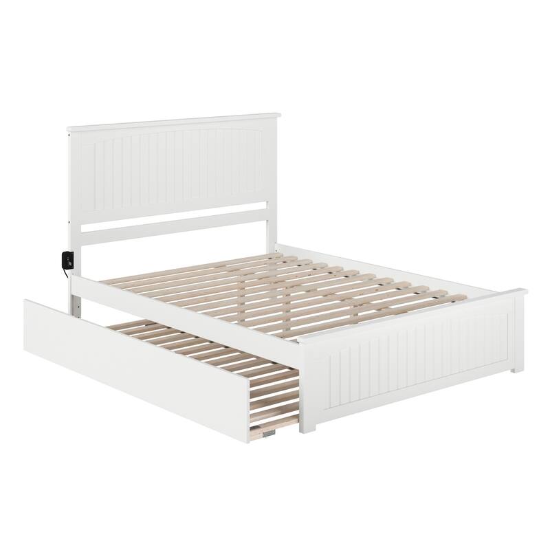 Nantucket Bed with Matching Footboard and Twin XL Trundle
