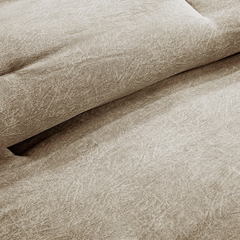 Madison Park Westbrook 7 Piece Faux Suede Comforter Set