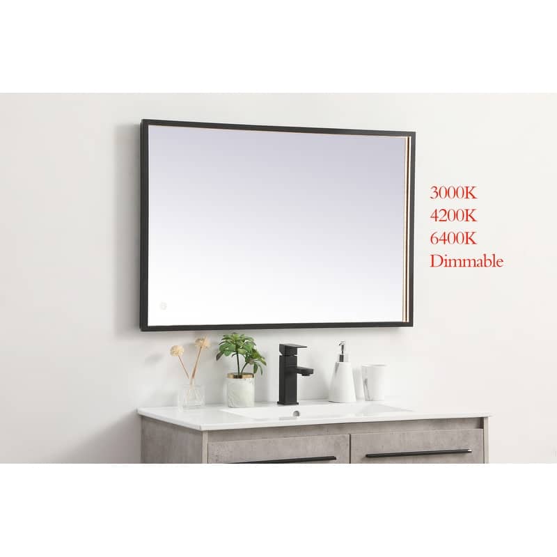 Indigo Home 24x36 inch LED mirror with adjustable color temperature