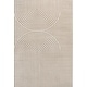 preview thumbnail 7 of 37, JONATHAN Y Peater High-Low MidCentury Modern Arch Stripe Two-Tone Indoor/Outdoor Rug Beige/Cream - Rectangle - 2' 11" x 5'
