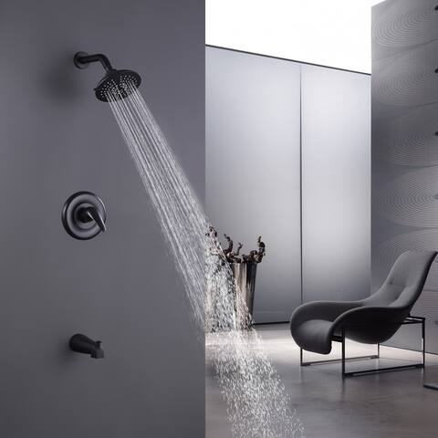 Pressure Balanced Shower Faucet, Matte Black