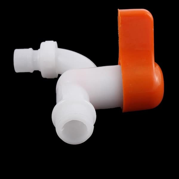 Shop 20mm Male Thread Single Lever Water Tap Faucet White Orange