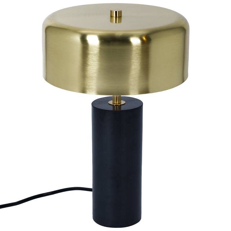 Small Modern Stylish Desk Lamp, Easy To Install - Gold Outer and White Inner 110~120V