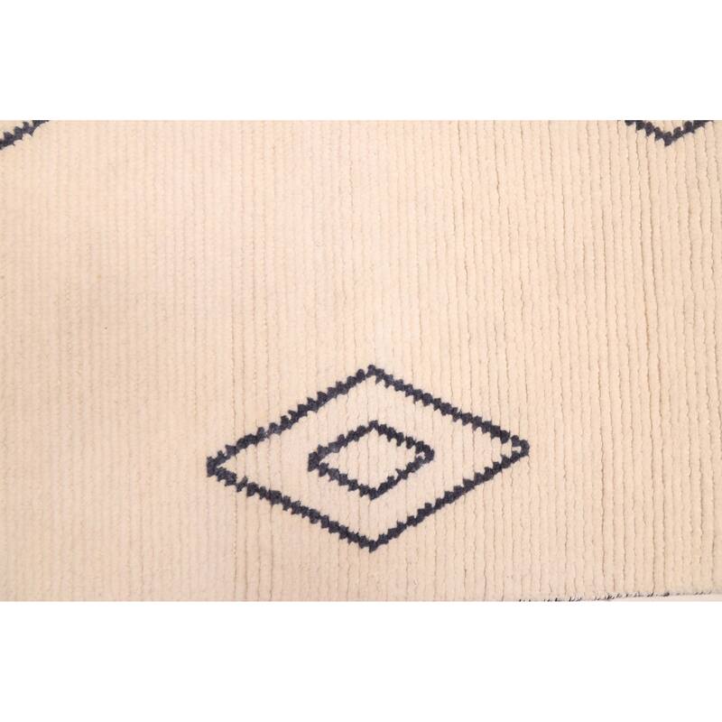 ECARPETGALLERY Hand-knotted Pak Finest Marrakesh Cream Wool Rug - 4'2 x 12'3