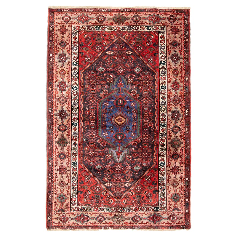 ECARPETGALLERY Hand-knotted Anadol Dark Navy Wool Rug - 4'3 x 7'0 - Dark Navy - 4'3 x 7'0