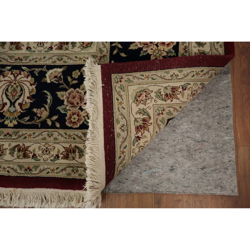 Hand Knotted Oriental 100% Wool Carpet Traditional Floral Red Aubusson Area Rug - 14' 0'' X 9' 10''