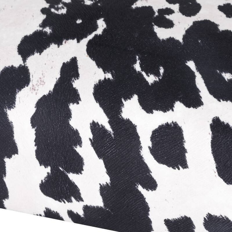 Adeco 15'' Small Ottoman Upholstered Foot Rest