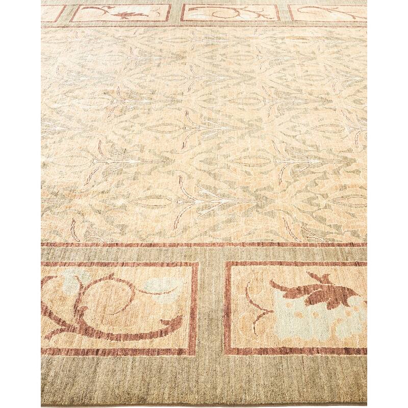 Overton Vibrance One-of-a-Kind Hand-Knotted Area Rug - Green, 6' 1" x 10' 1" - 6' 1" x 10' 1"
