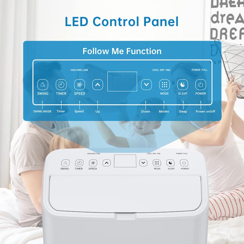15,000Btu Portable Air Conditioner, Cools up to 850 Sq. Ft