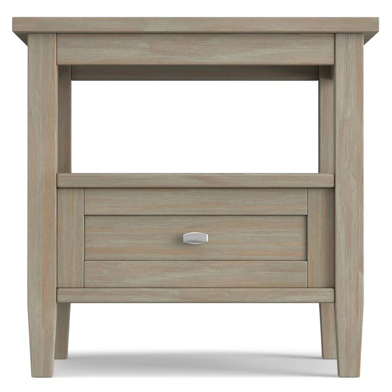 WYNDENHALL Norfolk SOLID WOOD 20 inch Wide Rectangle Transitional End Side Table - 20 inch Wide