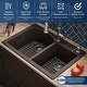 preview thumbnail 39 of 89, Karran Drop-In Quartz 33 in. 1-Hole 60/40 Double Bowl Kitchen Sink Kit