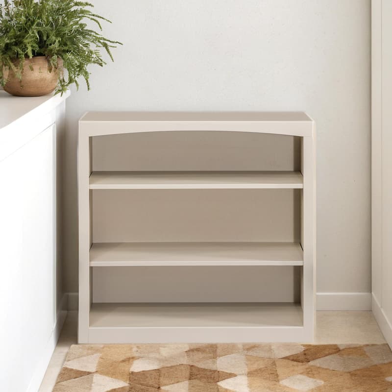 Arch+Haven Solid Wood Bookcase 36 x 36 - Sand Dollar