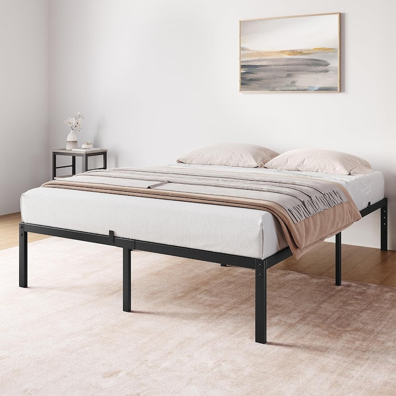 14 Inch Bed Frame - Black 14" - Queen