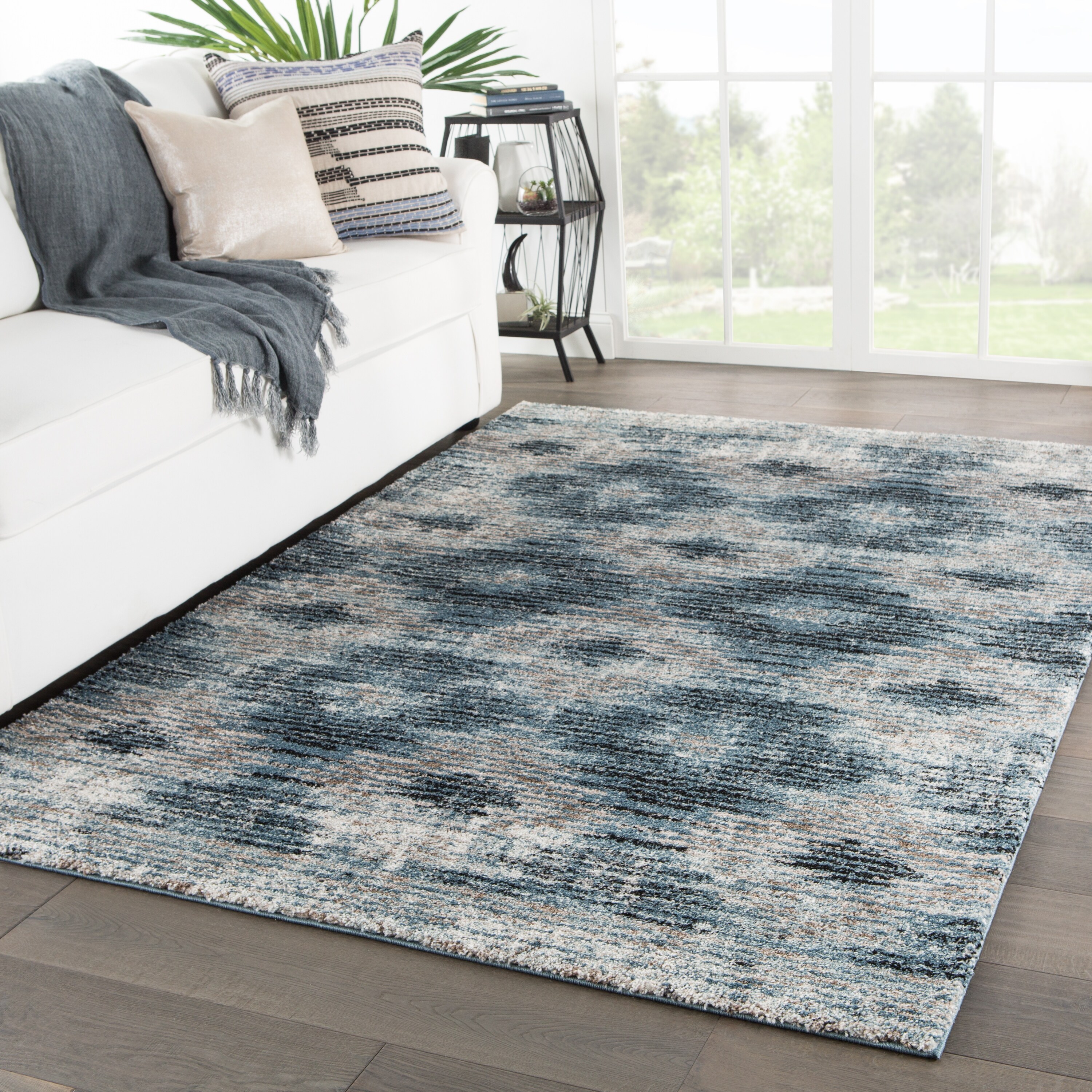 Souk Geometric Grey Blue Area Rug Overstock 23554150