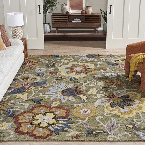 SAFAVIEH Handmade Blossom Teobalda Contemporary Wool Rug - On Sale
