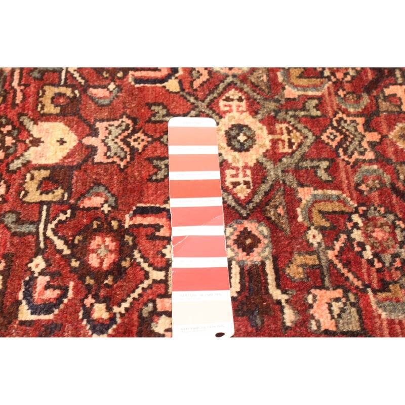 ECARPETGALLERY Hand-knotted Andelz Red Wool Rug - 3'6 x 9'6