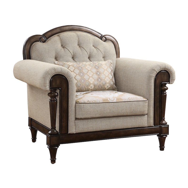 Fremont & Park Tasse Tufted Uphostred Club Chair - Brown