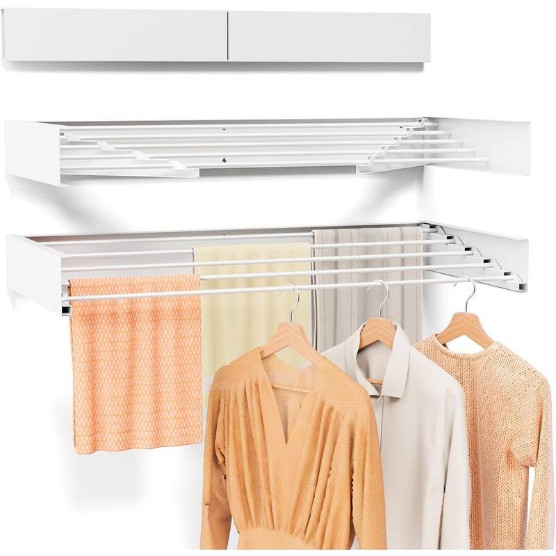 Collapsible Wall Mounted Drying Rack - 31.5" Wide
