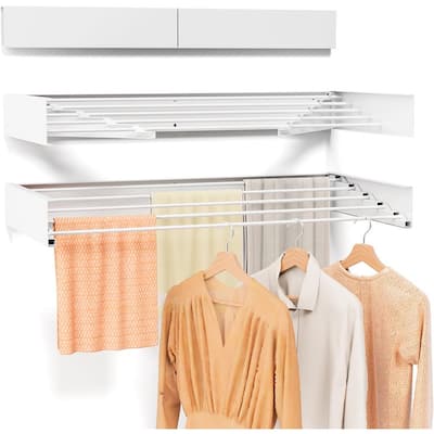Collapsible Wall Mounted Drying Rack - 31.5" Wide