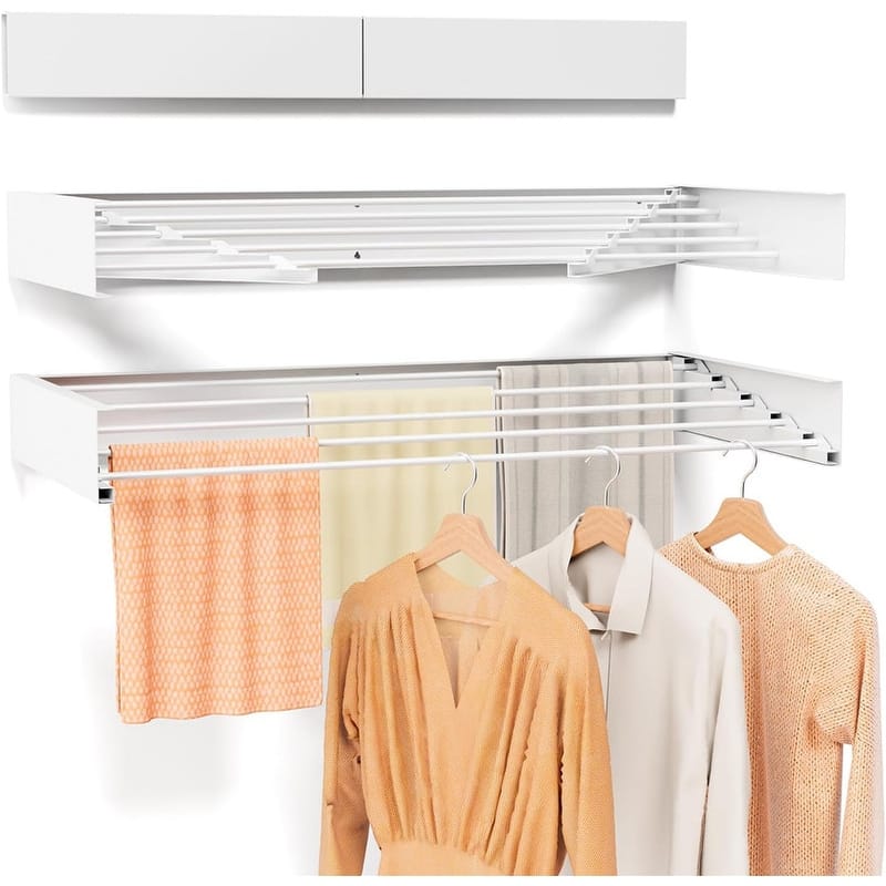 Collapsible Wall Mounted Drying Rack - 31.5" Wide