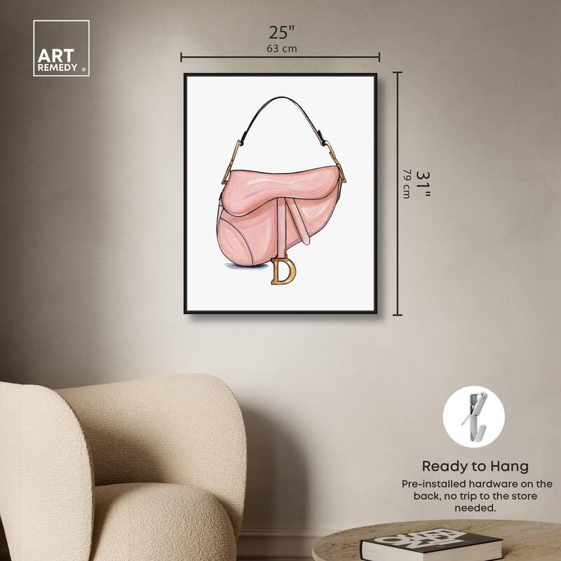 Doll Memories - Blush Pink Bag Canvas by Art Remedy