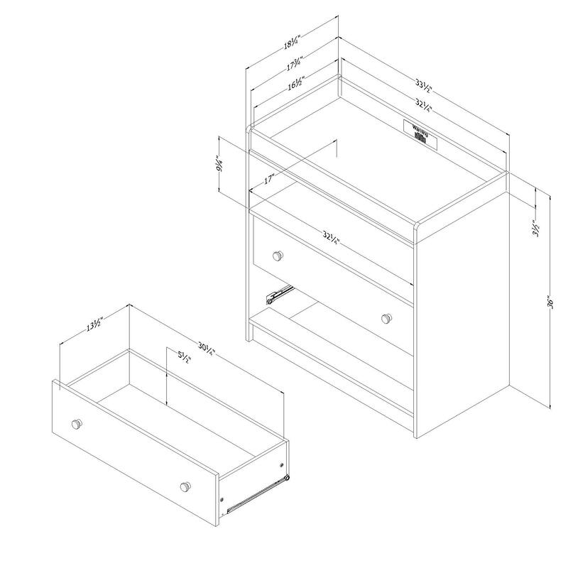 South Shore Sweedi Changing table