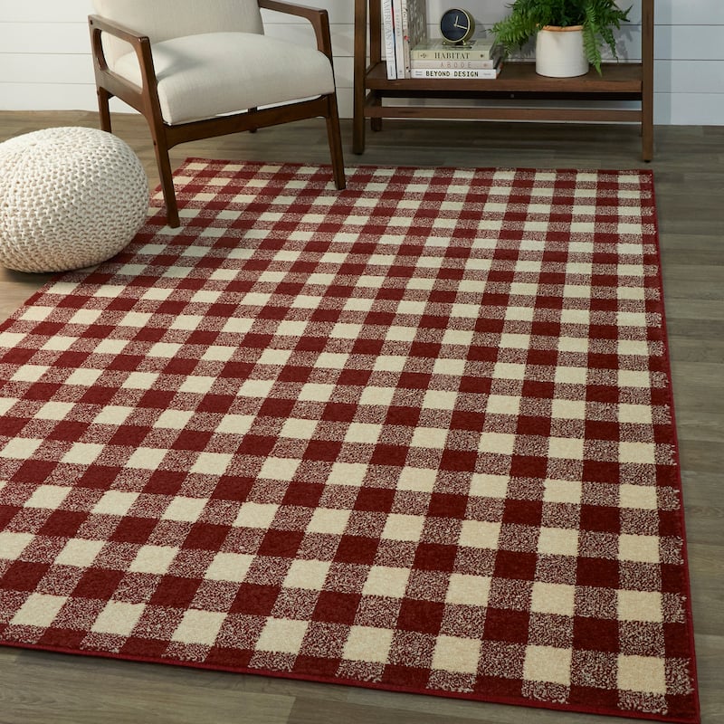 Rogers Gingham Area Rug