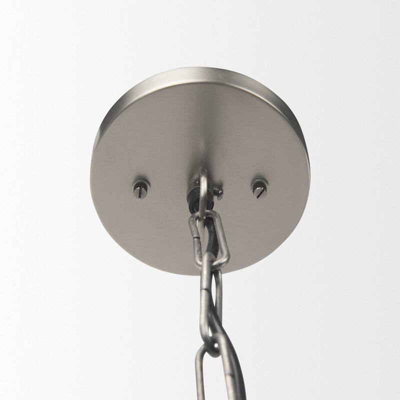 Leighton 15.0L x 15.0W x 20.0H Antique Nickel Pendant Light - 15.0L x 15.0W x 20.0H