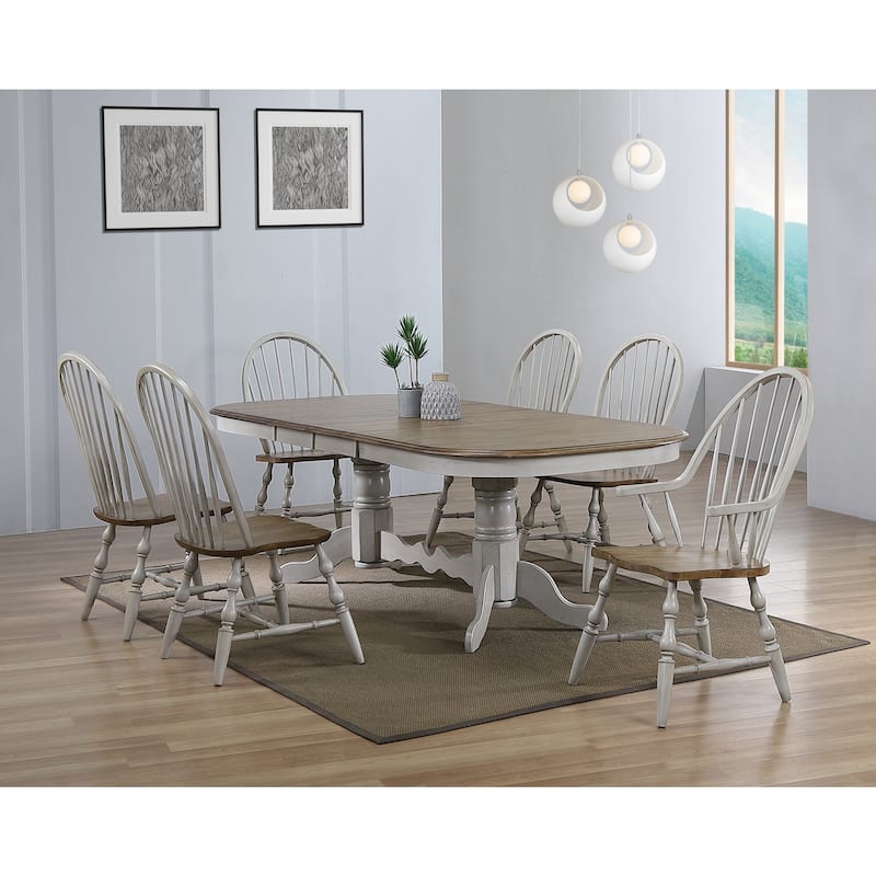 Extendable Dining Table 96 Inch Oval Double Pedestal Table Seats 10 Rustic Wood Dining Room Table