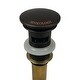 preview thumbnail 2 of 3, SinkSense 1.5" Pop-Up Sink Drain in Aged Copper - Overflow