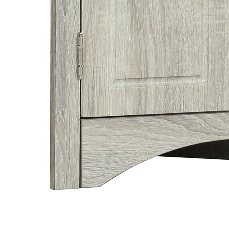 Modern Stylish Triangle Corner Storage Cabinet with Two Adjustable Internal Shelves
