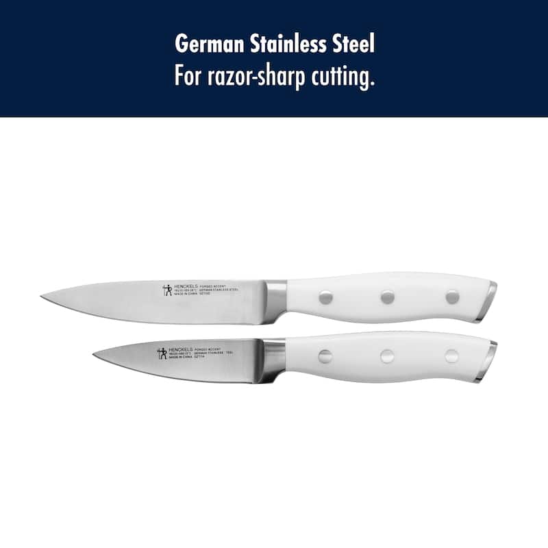 Henckels Forged Accent 2-pc Paring Knife Set - White Handle