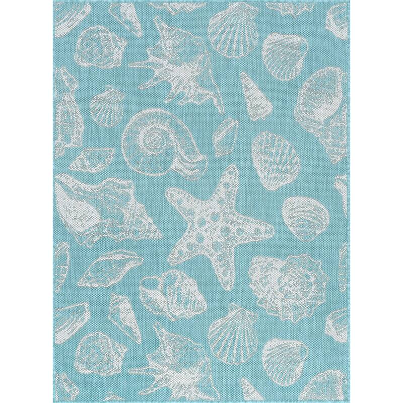Exo Coastal Graphic Print Indoor/Outdoor Area Rug Bed Bath & Beyond