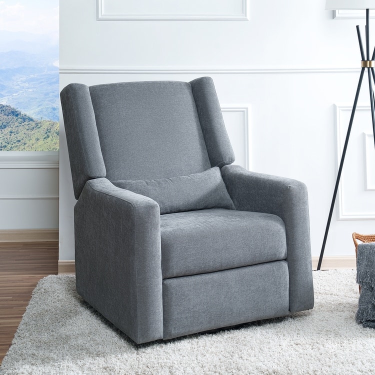 Tanya Luxury Power Motion Recliner Chair with Swivel Glider, Upholstered Living Room Reclining Sofa Chair with Lumbar Support