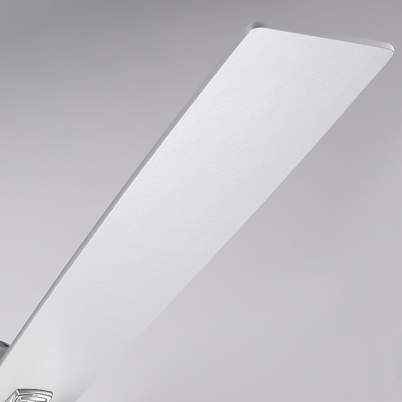 52-inch Modern Chrome Ceiling Fan with Dimmable LED Light and Reversible Motor - 52-inch W*19.3-inch H