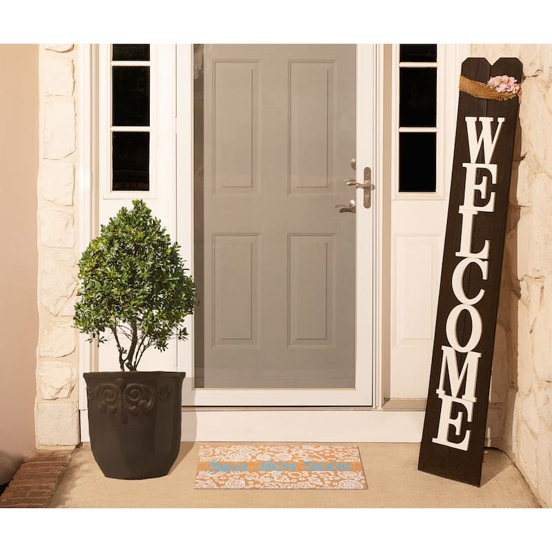 Creative Home Ideas 18" x28" Coir Indoor/Outdoor Doormat
