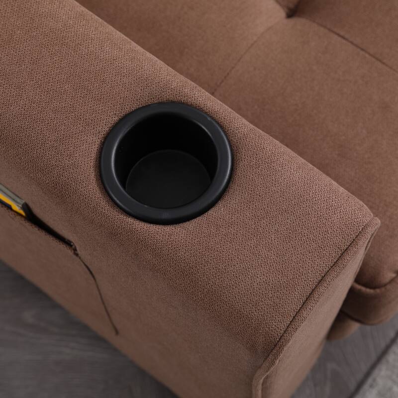 3-in-1 Upholstered Futon Sofa Convertible Floor Sofa bed