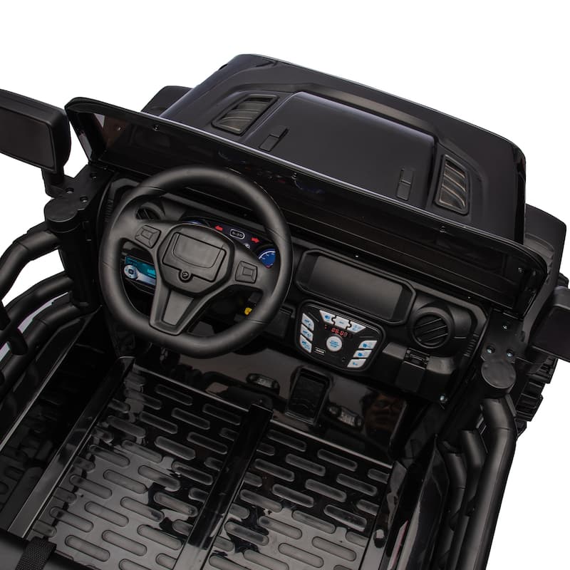 24V Two-Seater Kids Ride On Electric Car W/Parents Control,400w Motor,Provide A Speed Of 1.86-4.35mph For Kids Of 3+